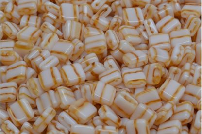 2 Holes Pressed Tile Beads 6x6mm (111-30516-06x06-07193)