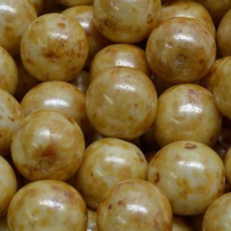 Round Druck Beads 12mm (111-19001-12x12-02010-65401)