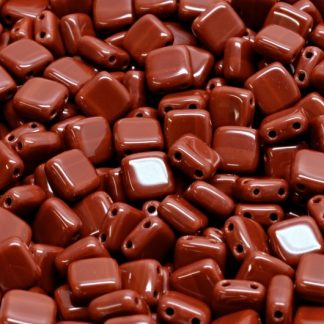 2 Holes Pressed Tile Beads 6x6mm (111-30516-06x06-13630)