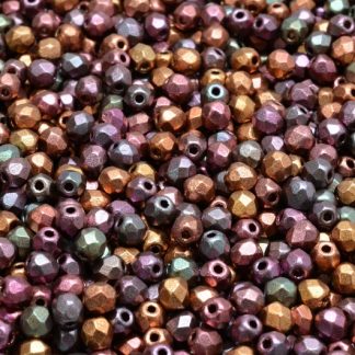 Firepolished Round Beads 3mm (151-19001-03x03-00030-01640)