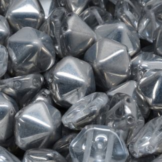 2 Holes Hexagon Pyramid Beads 12x12mm (111-95034-12x12-00030-27001)