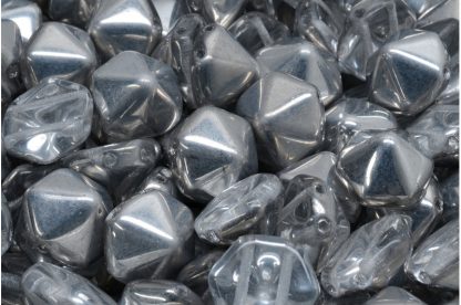 2 Holes Hexagon Pyramid Beads 12x12mm (111-95034-12x12-00030-27001)