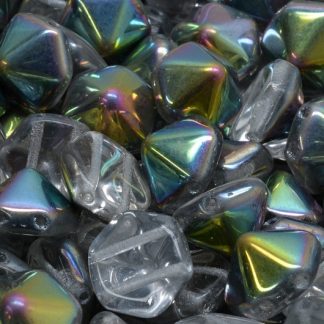 2 Holes Hexagon Pyramid Beads 12x12mm (111-95034-12x12-00030-28101)