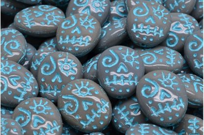 Woodoo Funny Face Beads 16x13mm (111-95022-16x13-43030-54308)