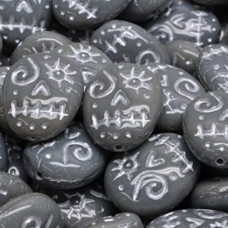 Woodoo Funny Face Beads 16x13mm (111-95022-16x13-43030-54301)