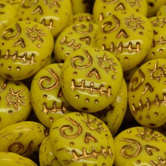 Woodoo Funny Face Beads 16x13mm (111-95022-16x13-83120-54302)