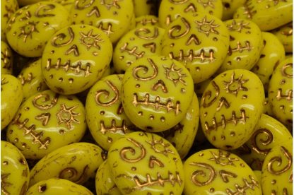 Woodoo Funny Face Beads 16x13mm (111-95022-16x13-83120-54302)