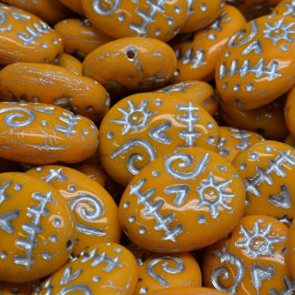 Woodoo Funny Face Beads 16x13mm (111-95022-16x13-93110-54301)
