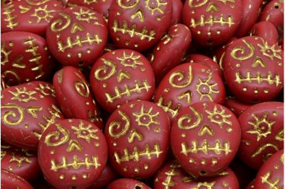 Woodoo Funny Face Beads 16x13mm (111-95022-16x13-93210-84100-54302)