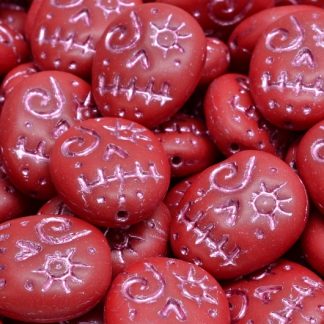 Woodoo Funny Face Beads 16x13mm (111-95022-16x13-93210-84100-54321)