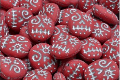 Woodoo Funny Face Beads 16x13mm (111-95022-16x13-93210-84100-54301)