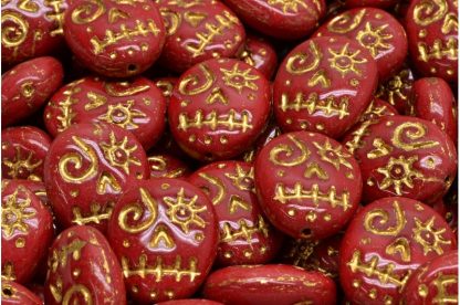 Woodoo Funny Face Beads 16x13mm (111-95022-16x13-93210-54302)