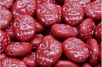 Woodoo Funny Face Beads 16x13mm (111-95022-16x13-93210-54321)