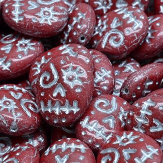 Woodoo Funny Face Beads 16x13mm (111-95022-16x13-93210-54301)