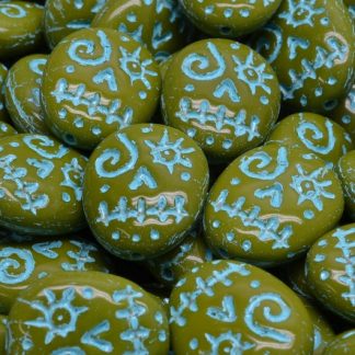 Woodoo Funny Face Beads 16x13mm (111-95022-16x13-53420-54308)