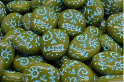 Woodoo Funny Face Beads 16x13mm (111-95022-16x13-53420-54308)