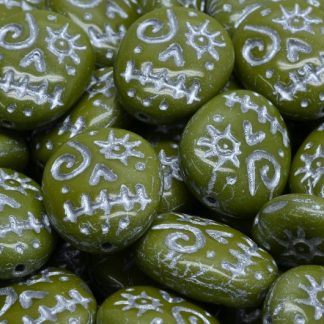Woodoo Funny Face Beads 16x13mm (111-95022-16x13-53420-54301)
