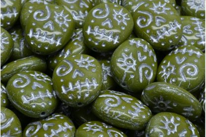 Woodoo Funny Face Beads 16x13mm (111-95022-16x13-53420-54301)