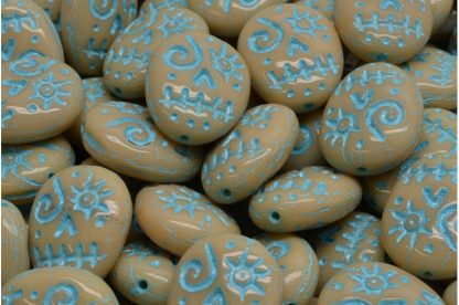 Woodoo Funny Face Beads 16x13mm (111-95022-16x13-13020-54308)