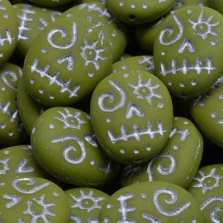 Woodoo Funny Face Beads 16x13mm (111-95022-16x13-53420-84100-54301)