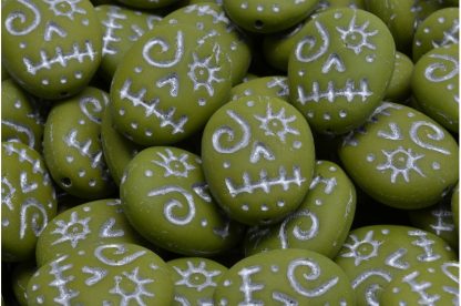 Woodoo Funny Face Beads 16x13mm (111-95022-16x13-53420-84100-54301)