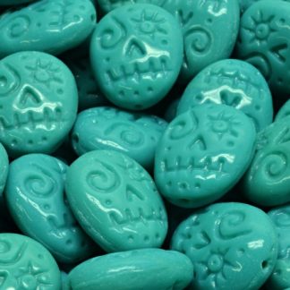 Woodoo Funny Face Beads 16x13mm (111-95022-16x13-63140)