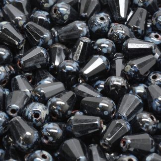 Firepolished Drop Beads 8x6mm (151-95101-08x06-23980-43400)