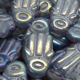 Hamsa Hand Beads 14x20mm (111-95024-14x20-00030-28703-54301)