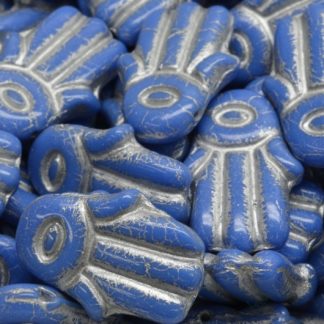Hamsa Hand Beads 14x20mm (111-95024-14x20-33040-54301)