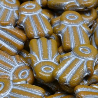 Hamsa Hand Beads 14x20mm (111-95024-14x20-13740-54301)