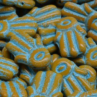 Hamsa Hand Beads 14x20mm (111-95024-14x20-13740-54308)