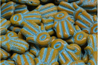 Hamsa Hand Beads 14x20mm (111-95024-14x20-13740-54308)
