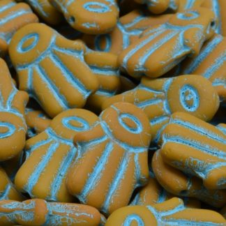 Hamsa Hand Beads 14x20mm (111-95024-14x20-13740-54308-84100)