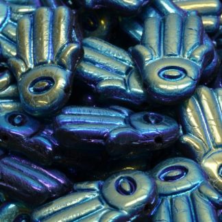 Hamsa Hand Beads 14x20mm (111-95024-14x20-23980-28703)