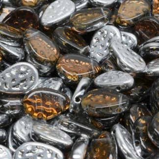 Flat Dotty Tear Drop Beads 9x11mm (111-95055-09x11-00030-26732)