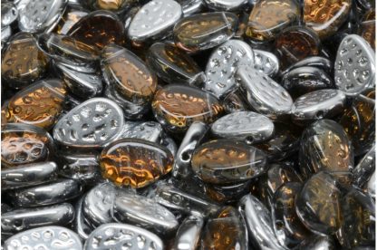 Flat Dotty Tear Drop Beads 9x11mm (111-95055-09x11-00030-26732)