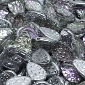 Flat Dotty Tear Drop Beads 9x11mm (111-95055-09x11-00030-26536)