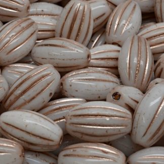 Olive Melon Beads 14x8mm (111-22202-14x08-02010-54324)