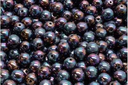 Round Druck Beads 6mm (111-19001-06x06-23980-15001)