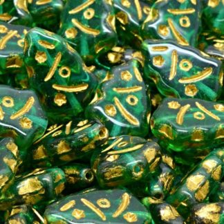 Christmas Tree Beads 17x12mm (111-30444-17x12-50720-54302)