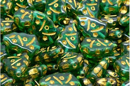 Christmas Tree Beads 17x12mm (111-30444-17x12-50720-54302)