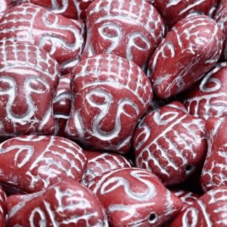 Buddha Head Beads 15x14mm (111-95025-15x14-93210-54301)