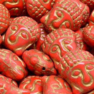 Buddha Head Beads 15x14mm (111-95025-15x14-93400-54302)