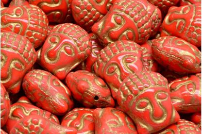 Buddha Head Beads 15x14mm (111-95025-15x14-93400-54302)