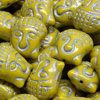 Buddha Head Beads 15x14mm (111-95025-15x14-83110-54301)