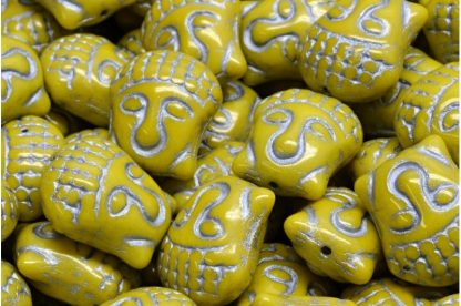Buddha Head Beads 15x14mm (111-95025-15x14-83110-54301)