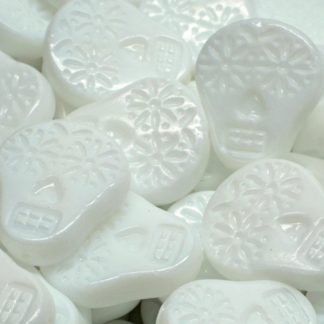 Sugar Skull Beads 20x16mm (111-30547-20x16-02010)