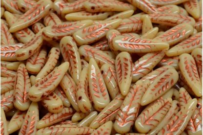 Bird Feather Beads 5x17mm (111-95023-05x17-13020-54319)