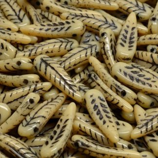 Bird Feather Beads 5x17mm (111-95023-05x17-13020-46441)