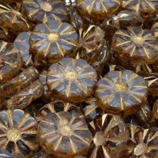 TCB Sunflower Beads 12x12mm (991-99117-12x12-00030-86800-54302)